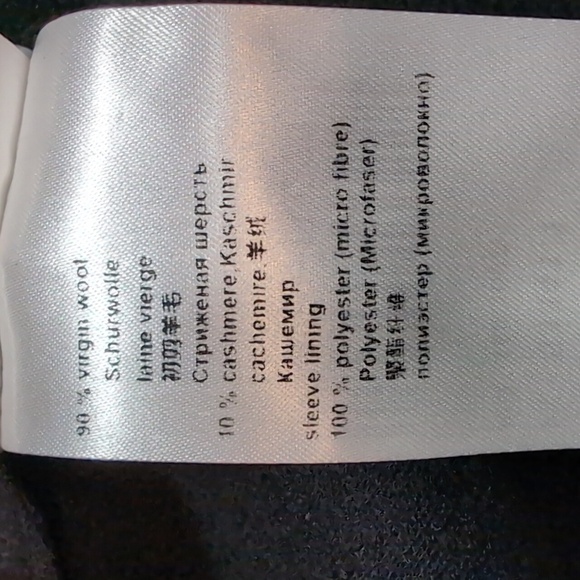 Marc Cain,90% Wool Black Pea Coat Classic Design, Size 6. - Picture 12 of 12